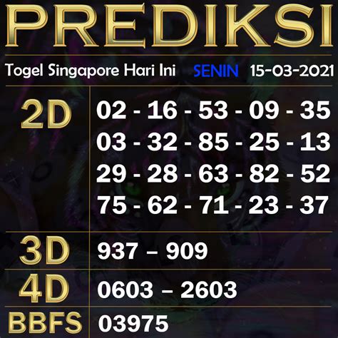 Togel Singapore: Keluaran SGP, Pengeluaran SGP Hari Ini ...